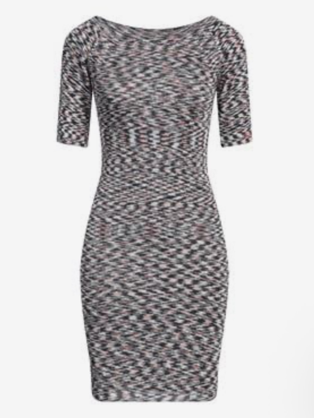 Missoni Knit Dress in Midnight Blue/White/Pink IT42.